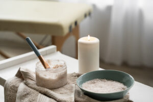 exfoliating massage spa tools